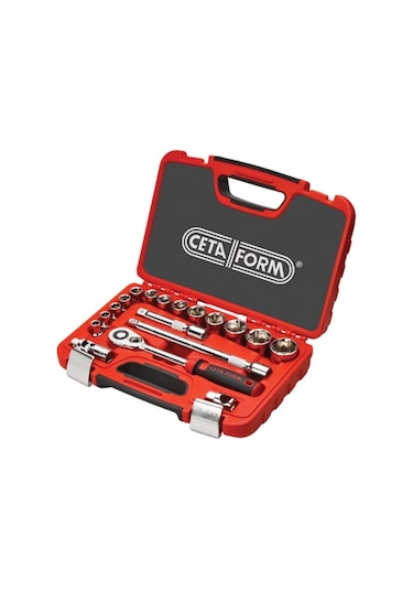 Ceta Form C20-18PH2 18 Parça 1/2" 6 Köşe Lokma Takımı