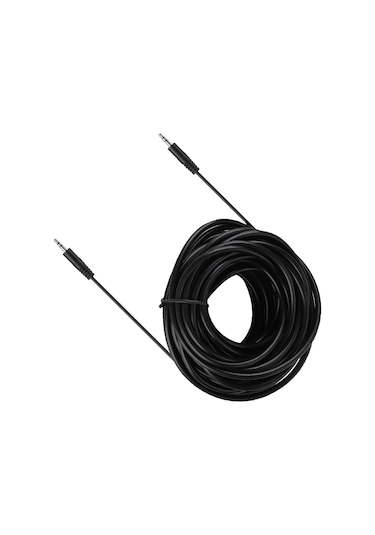 Ximistore9 10 Metre 3.5mm Erkek-erkek Mono Ses Kablosu, Ofc Bakır Çekirdekli, Metal Gövde, Bilgisayar-hifi Hoparlör Bağlantısı, Kaliteli Ses İçin