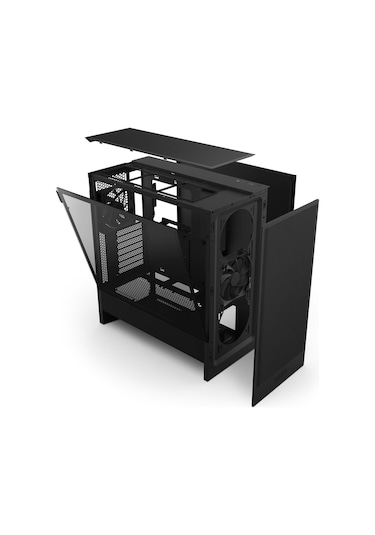 Nzxt H5 Flow 2024 CC-H52FB-01 2 Fanlı Atx Bilgisayar Kasası - Siyah