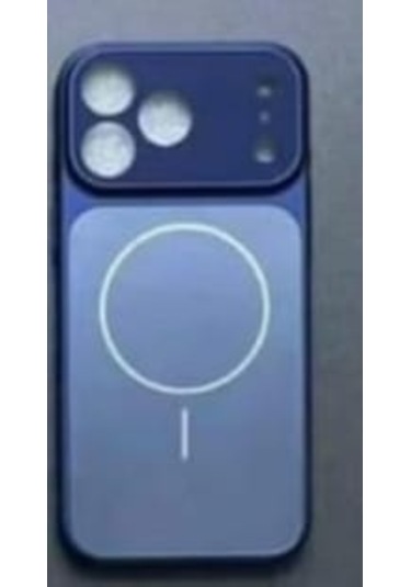 Apple Uyumlu   iPhone Mavi 14 Pro 17 Pro Max Görünüme Çeviren Kamera Koruma Magsafe Kılıf
