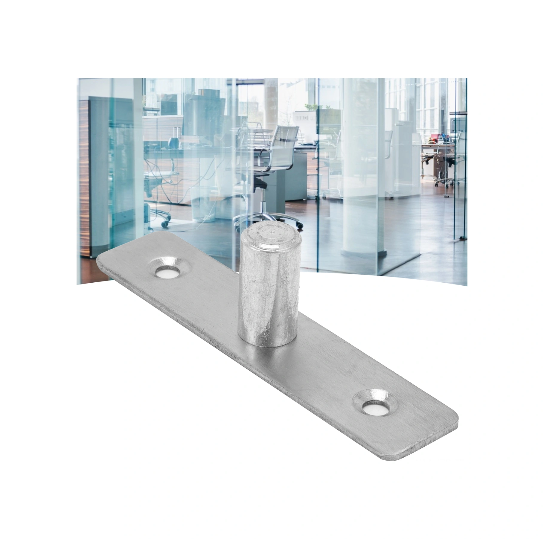 Geeroyoo Cam Kapı Pivot Menteşi, 201 Paslanmaz Çelik, Yukarı-aşağı Bağlantı Fonksiyonu, Yük Taşıma, Kolay Kurulum, Uzun Ömürlü Diğer