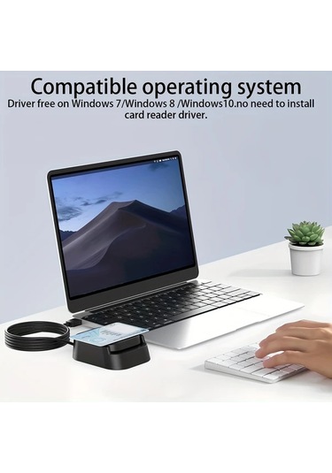 Elmpaly Usb Akıllı Kart Okuyucu Nfc Yazıcı Sd Kart Yuvası Linux Uyumlu