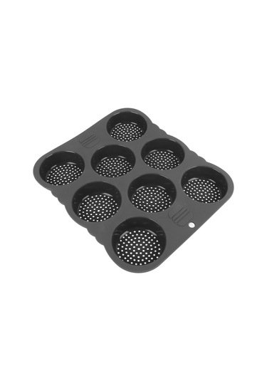 Shineyee Yemek Dereceli Silikon Hamburger Ekmek Kalıbı, 8 Lü, Isı Dağıtımı İyi, Kaymaz, Fırın Uyumlu, Temizliği Kolay Diğer