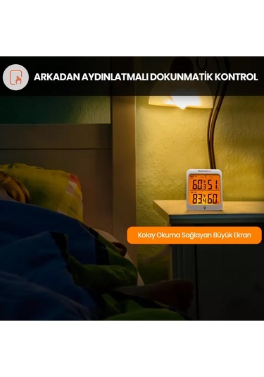 ThermoPro TP63C İç ve Dış Mekan (Sensörlü) Dijital Sıcaklık ve Nem Ölçer