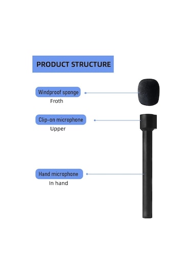 Yulong Geeksen Kablosuz Mikrofon Sistemi İçin Evrensel Mikrofon