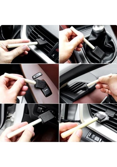 Araç Ev Ve Ofis Temizleme Fırçası Çok Amaçlı Torpido Teyp Klima Temizleme Fırçası Profesyonel 1 Adet