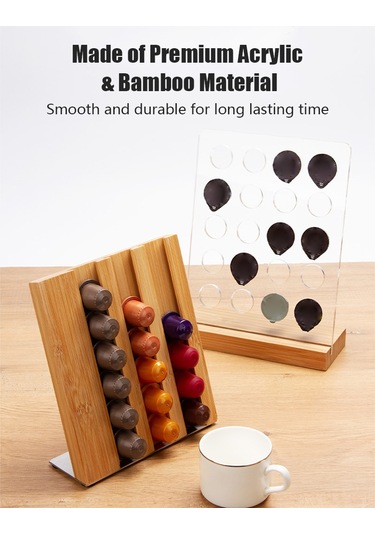 Tenfowee Şık Ve Düzenli Kafein Dostu: 18 Kapsüllü Masaüstü Kahve Kapsülü Organizer Diğer