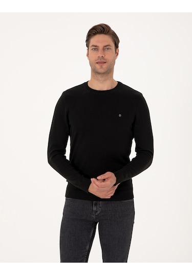 Pierre Cardin Erkek Siyah Kazak /triko 50314192-vr046 Siyah