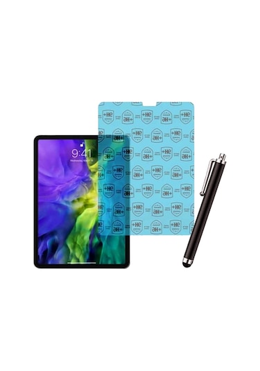 Apple Uyumlu iPad Pro 11 2018 A2013 A1934 Şeffaf Kılıf Cam Kalem Set Arka Kapak
