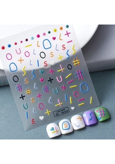 1 Adet Siyah Beyaz Yay Kelebek 5d Tırnak Çıkartmalar Nail Art Dekorasyon Kabartma Disney Karikatür Çiçek Nail Art Çıkartmalar Tırnak Malzemeleri Black