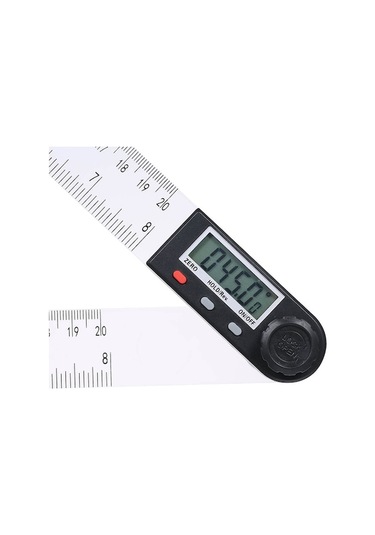0-360 Dijital Açı Ölçer Ve 200mm Cetvel - Lcd Ekranlı, Sıfırlama Fonksiyonlu