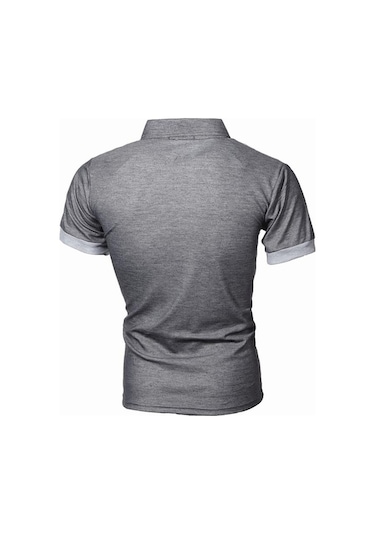 Novahub Lacivert Erkek Polo Gömlek Günlük Düz Renk Yaka Pamuk Karışımı Kısa Kollu İş Lacivert - Xl Lacivert