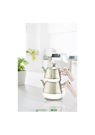 Papatyam Burcu Çaydanlık Aile Rosegold Gri