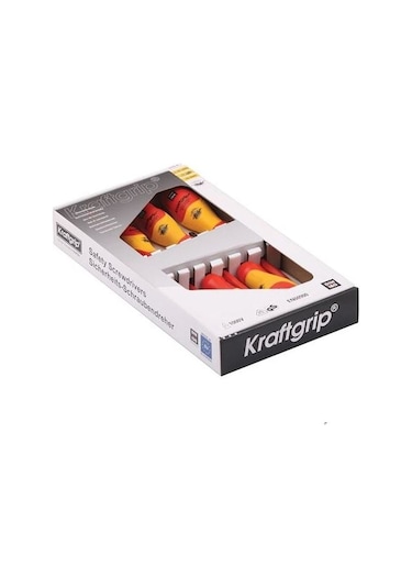 Kraftgrip 43904 7'li 1000v İzoleli Düz-yıldız Tornavida Seti