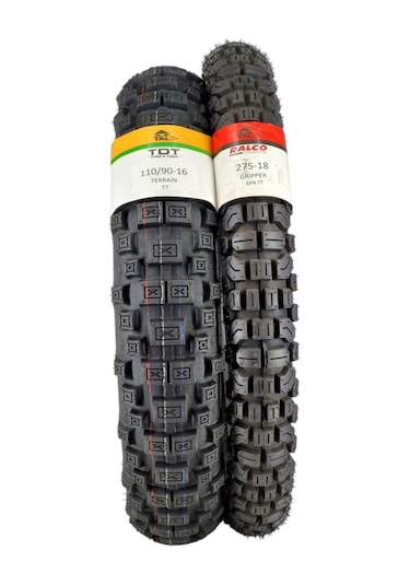 Set 110/90-16 Tt Ve 275-18 Tt Motosiklet Lastikleri