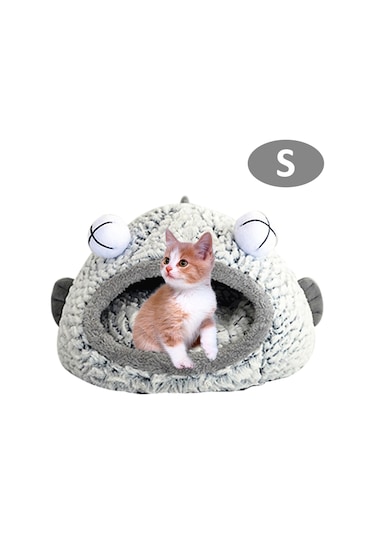 Leezsing Yumuşak Yavru Kedi Yatağı, Küçük Köpek Yatağı, Konforlu Evcil Hayvan Yatağı, Köpek Kulübesi, Sıcak Evcil Hayvan Sepeti Malzemeleri, Yıkanabilir