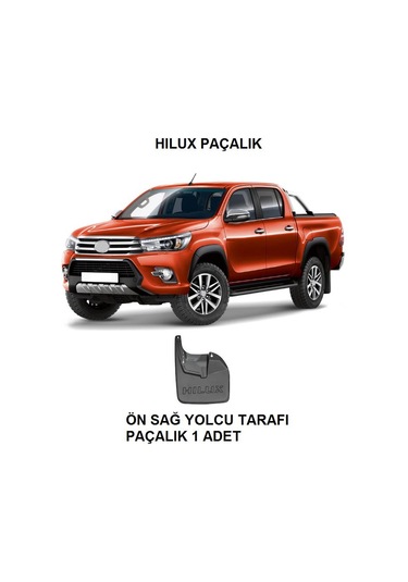 Toyota Hilux 2015-2021 Paçalık Tozluk 1 Parça Ön Sağ Yolcu Tarafı
