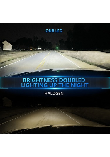 H7 Led Far Ampulleri Ip68 Su Geçirmez Araba Led Far Ampulleri 6500k 120w 12000lm Parlak Led Farlar, 2 Adet