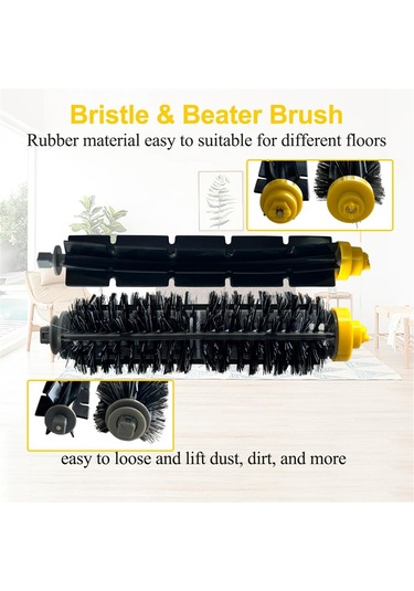 Sointeresting İrobot Roomba 600 Ve 700 Serisi 614 630 635 640 645 650 660 675 680 690 695 760 770 780 Vakumlu Silindir Yan Fırça