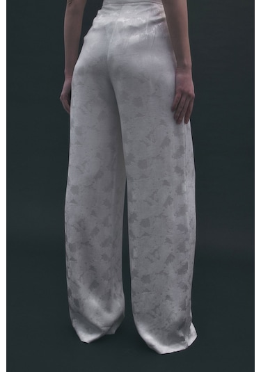Sateen Camila Pantolon - Ekru-137188 Ekru