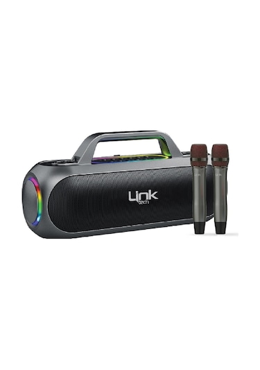 Linktech M420 Premium Extra Bass Çift Mikrofonlu Kablosuz Hoparlör