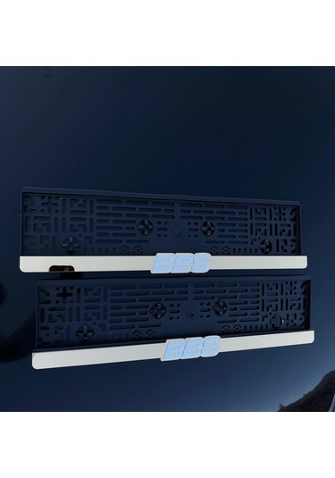 Bbs Plakalık 2'li Oto Araba Aksesuar 2 Adet Plakalık Universal