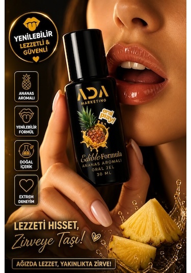 Ananas Aromalı Yenilebilir Oral Kayganlaştırıcı Jel 30 Ml
