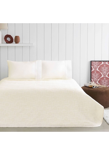 Taç Jakar Callie Çift Kişilik Pike Takımı Ekru 000000001000047222