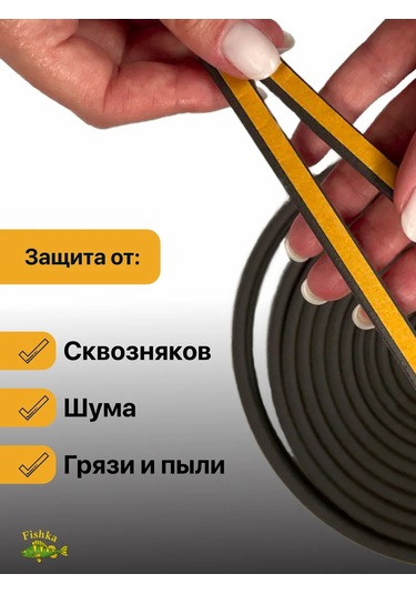 4walls Kapı Ve Pencere Contası, Kendinden Yapışkanlı Bant 233807577 10 Metre