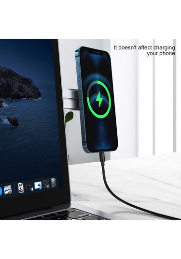 Konesam Gri Aluminyum Manyetik Telefon Tutucu - Bilgisayar Ekran Yanı Montajlı, Boyun Ağrısı Azaltıcı, Ergonomik Ve Uzay Tasarruflu