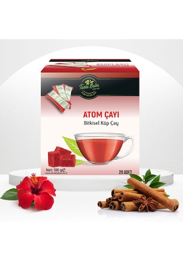 Sargılı Atom Çayı 100 GR (20 adet) Doğal Bitkisel Glutensiz Lakto