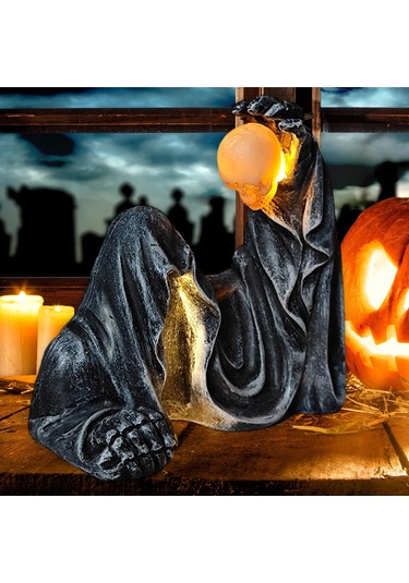Homyl Azrail Heykeli Sanat Dekoru Cadılar Bayramı Dekorasyonu Küçük