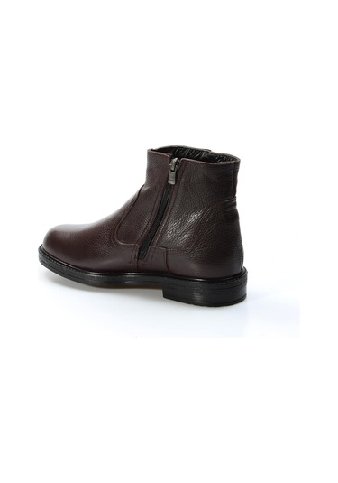 Hakiki Deri Kürklü Erkek Klasik Bot 408kma123 Kahve Floter