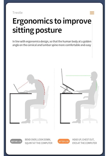 BN16 Metal Kasa Alüminyum Dizüstü Laptop Bilgisayar Standı Katlan