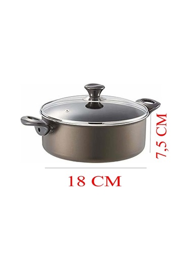 Mehtap Onyx Teflon Tencere 18 Cm