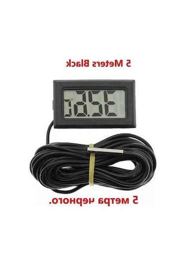 Trendooze Dondurucu Mini Lcd Termometre - 50-110 C, 1m Kablo, Ce Sert., Pratik Ev Kullanımı