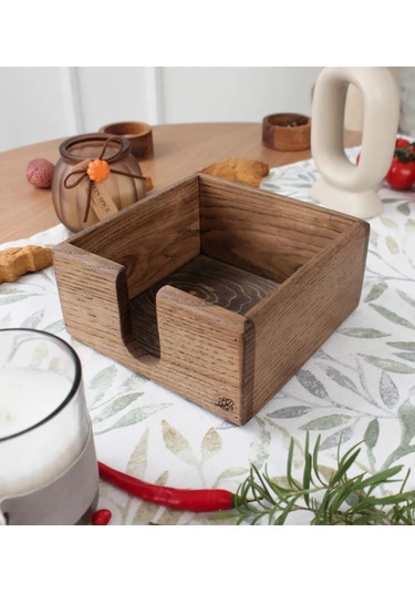 Wood Land26 Masa Örtüsü Mutfak İçin Ahşap 210702050 Kahverengi