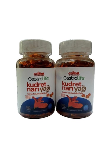 Arı Damlası Gastro Life Kudret Narı Yağı Takviye Edici Gıda 1240 MG 2 x 100 Softjel