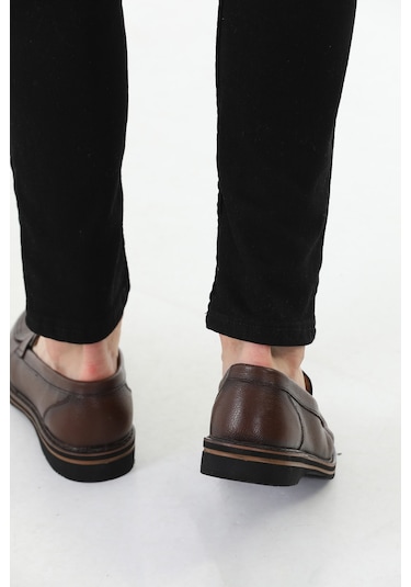 M.Karaca Hakiki Deri Ortopedik Taban  Erkek Ayakkabı Koyu Kahve