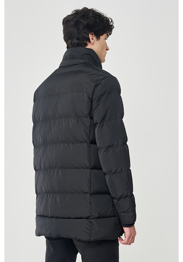 Lee Regular Fit Normal Kesim Dik Yaka Siyah Şişme Mont L222360001 Siyah