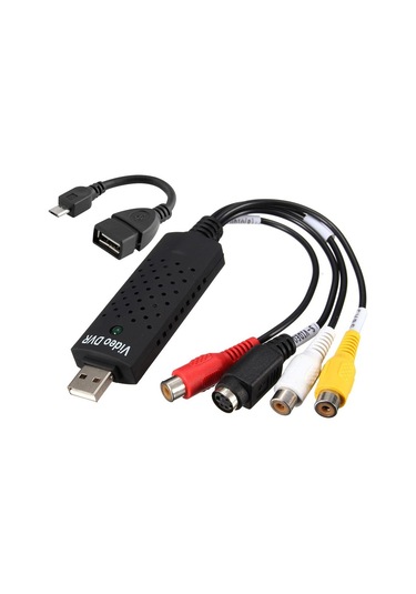 Rca Composit Video Dvr+Otg Micro Usb Kablo Kamera Uydu Kayıt Kart