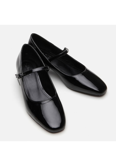 Hotiç Mary Jane Siyah Kadın Kalın Topuk 01ayh294520a100 Siyah