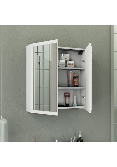 Biani Fix Loft 75 Cm Banyo Dolabı,Seramik Lavabolu, Aynalı,Lavabo Dahil,Mdf,Mat Beyaz Biani Fix Loft 75 Cm Banyo Dolabı,Seramik Lavabolu, Aynalı,Lavabo Dahil,Mdf,Mat Beyaz