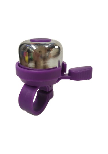 Sarissa Çocuk Bisikleti Zil 1. Kalite Plastik Gövde Metal Çan Mor Gümüş Gümüş - Mor