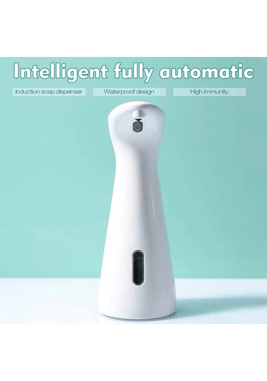 Xindoker 200ml Otomatik Hareket Sensörlü Köpük Sabun Dispenseri - Dokunsuz, Hızlı Dağıtım, Drip-siz, Kaymaz Alttan Beyaz