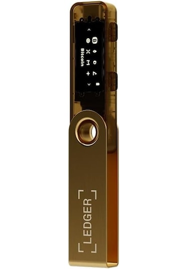 Ledger Nano S Plus Altın Kripto Donanım Cüzdanı Çok Renkli