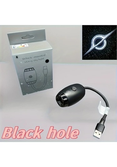 Willowhaven Black Hole 1 Yeni Geliştirilmiş Araba Projektör Lamba Usb Girişli 360 Derece Dönebilir Yıldız Işığı Oda Otomobil Tavan Yatak Odası Parti Işık Hediyesi