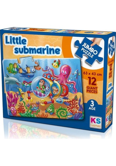Ks Games Little Submarine 12 Parça Jumbo Boy Puzzle