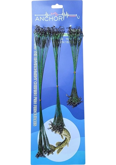 Anchor Fırdöndülü Çelik Tel 25 Cm 5 Li Paket - Standart