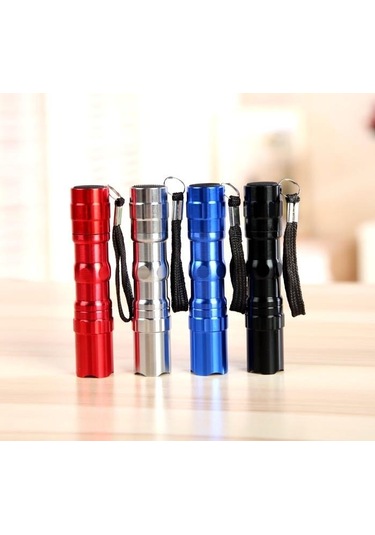 Valkyrie 4 Adet Fener Seti - Alüminyum Kasa - 4 Farklı Renk - Cep Feneri - Tutma İpli Çok Renkli